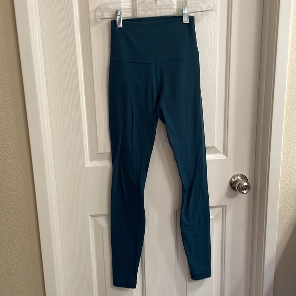 LULULEMON teal blue align leggings 28”